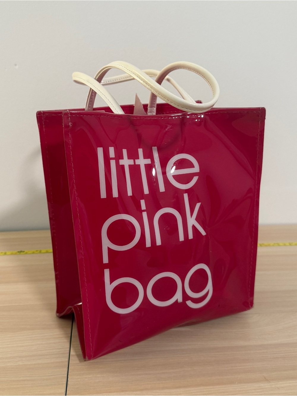 Bloomingdales Little Pink Bag Tote GUC Plastic Glossy VTG Y2K 2000s Streetwear